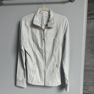 lululemon athletica Cream Zip-Up Utility Jacket